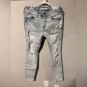 PacSun Light Blue Ripped Skinny Jeans